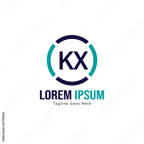 Initial KX logo template with modern frame. Minimalist KX letter logo vector illustration Free Download Initial KX logo template with modern frame. Minimalist KX letter logo vector illustration - GFXLoad