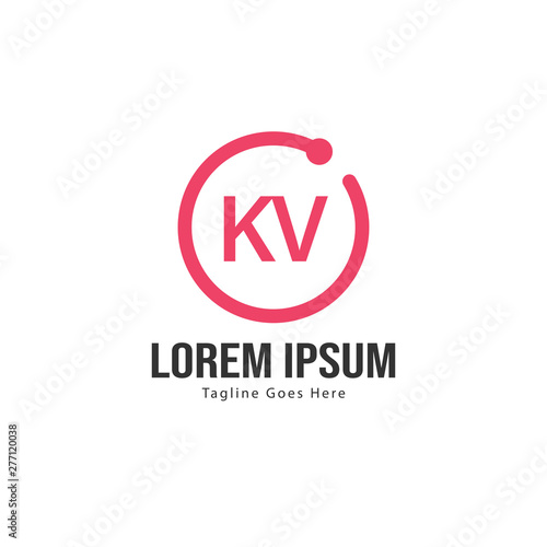 Initial KV logo template with modern frame. Minimalist KV letter logo vector illustration Free Download Initial KV logo template with modern frame. Minimalist KV letter logo vector illustration - GFXLoad