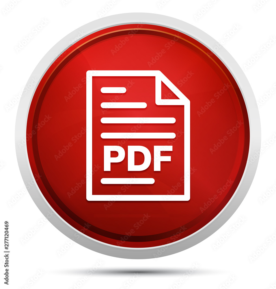 PDF document page icon Promo Red Round Button PDF document page icon Promo Red Round Button
