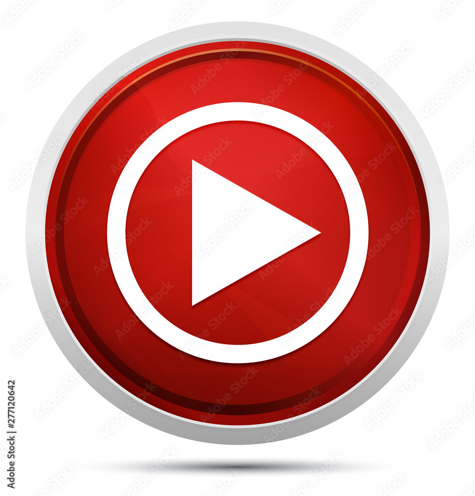 Play icon Promo Red Round Button Play icon Promo Red Round Button