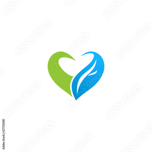 abstract love ecology logo © Digitall artwork