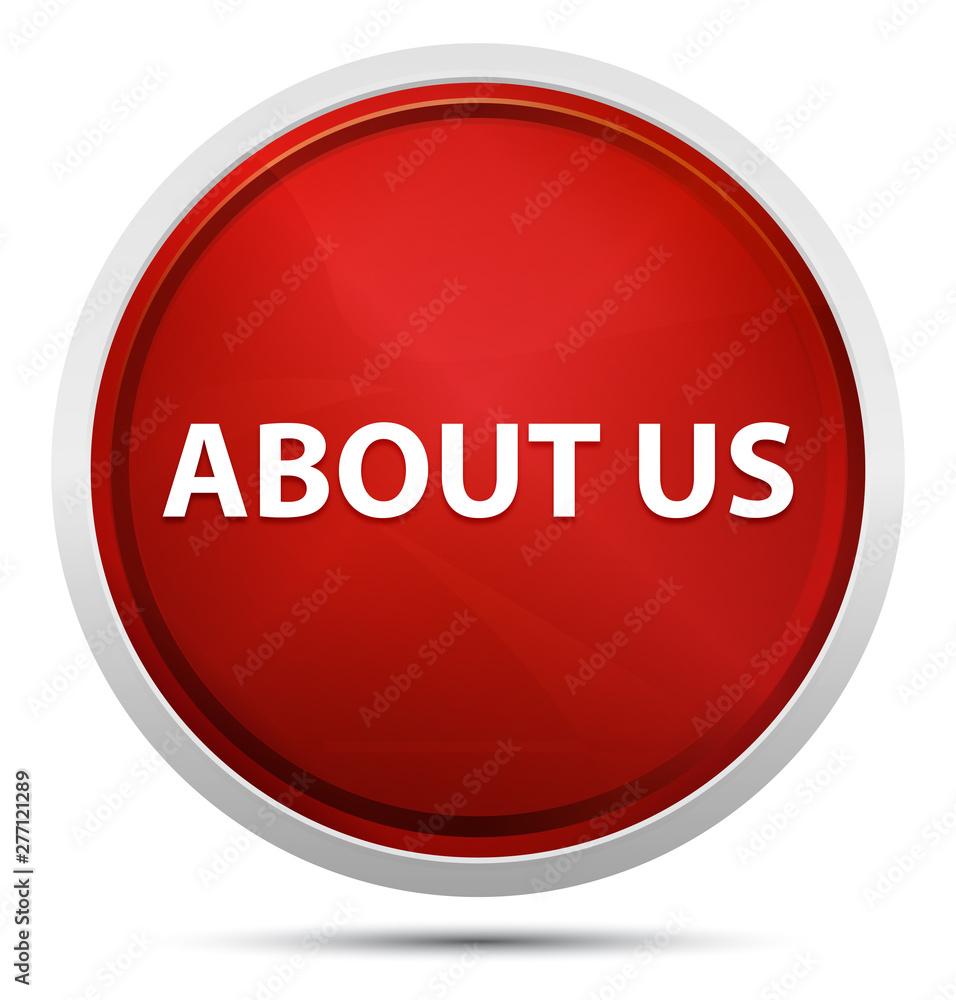About Us Promo Red Round Button About Us Promo Red Round Button