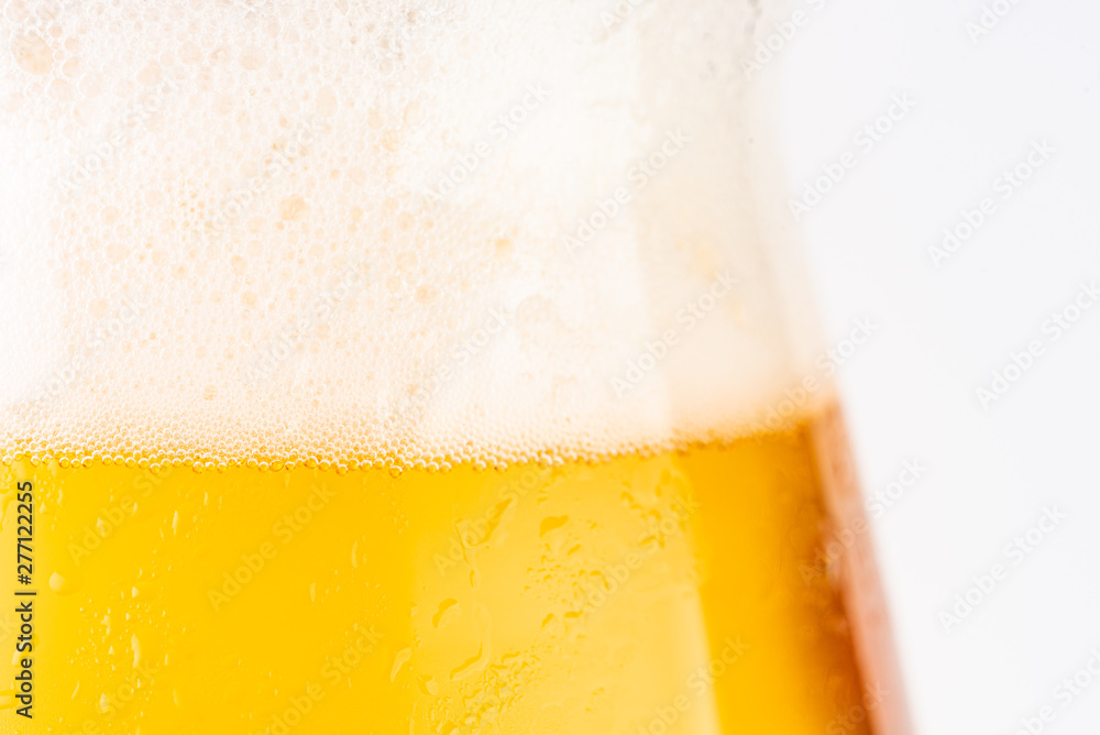 Glass of beer on white background Glass of beer on white background