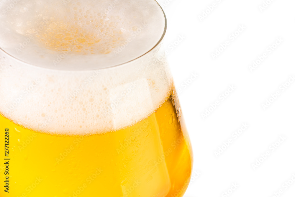 Glass of beer on white background Glass of beer on white background