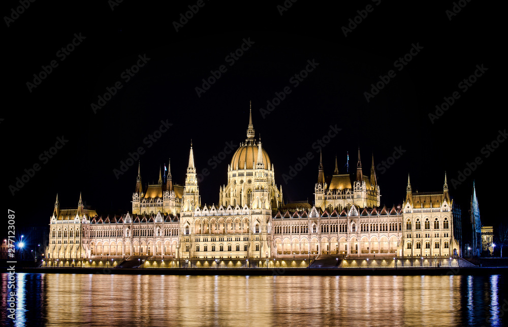Hungarian Parliament Building, also known as the Parliament of Budapest. One of Europe's oldest legislative buildings.
