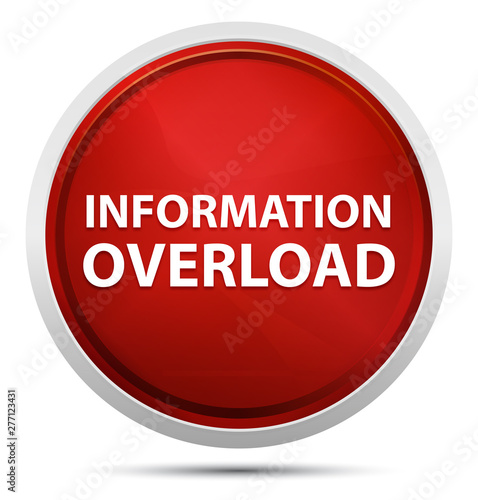 Free Download Information Overload Promo Red Round Button - GFXLoad