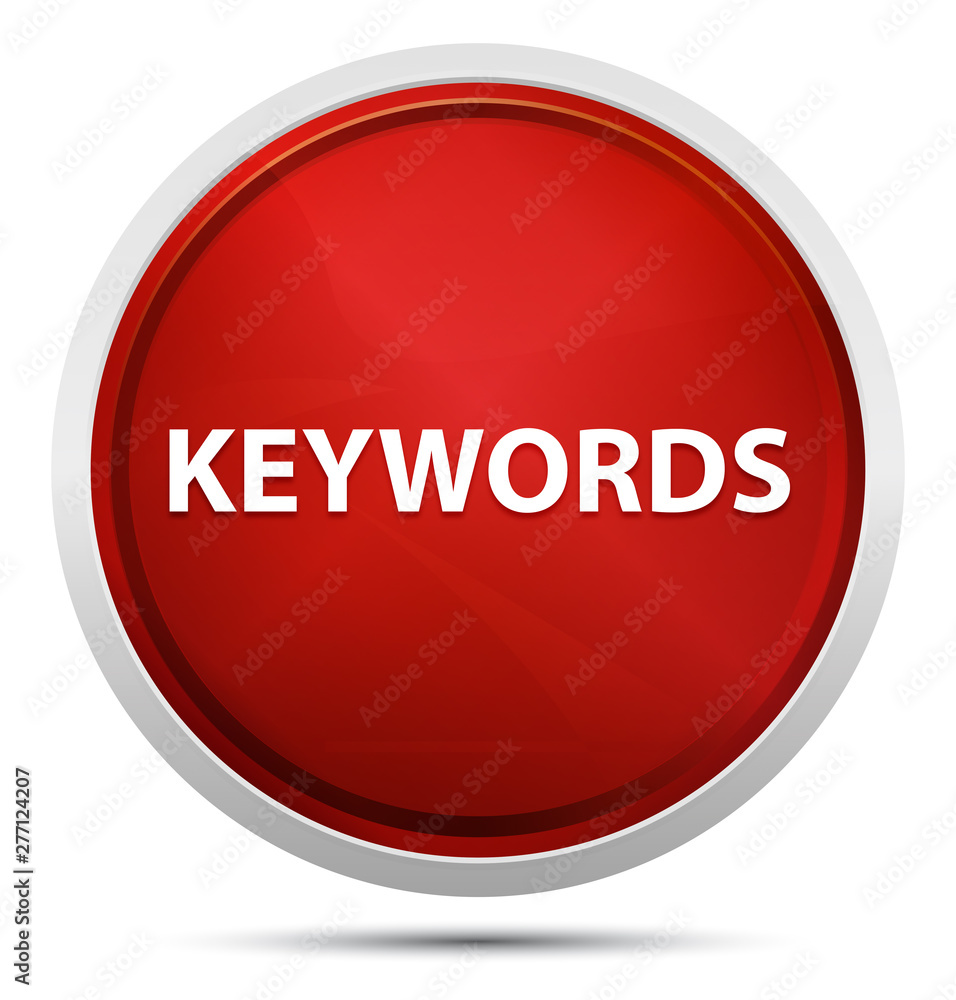 Keywords Promo Red Round Button Keywords Promo Red Round Button