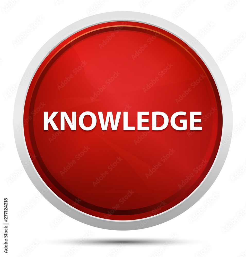Knowledge Promo Red Round Button Knowledge Promo Red Round Button