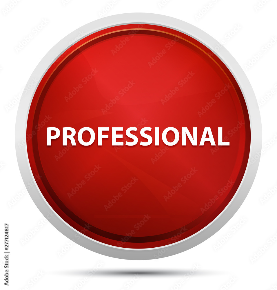 Professional Promo Red Round Button Professional Promo Red Round Button