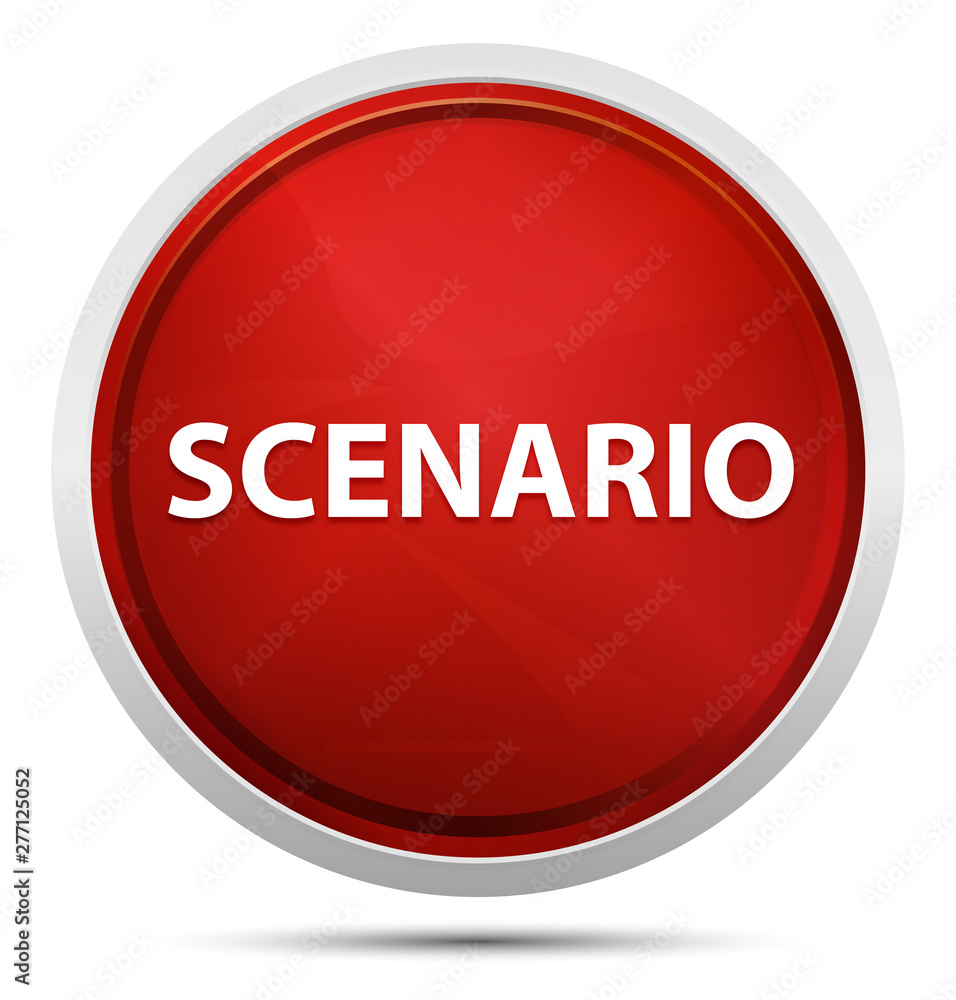 Scenario Promo Red Round Button Scenario Promo Red Round Button