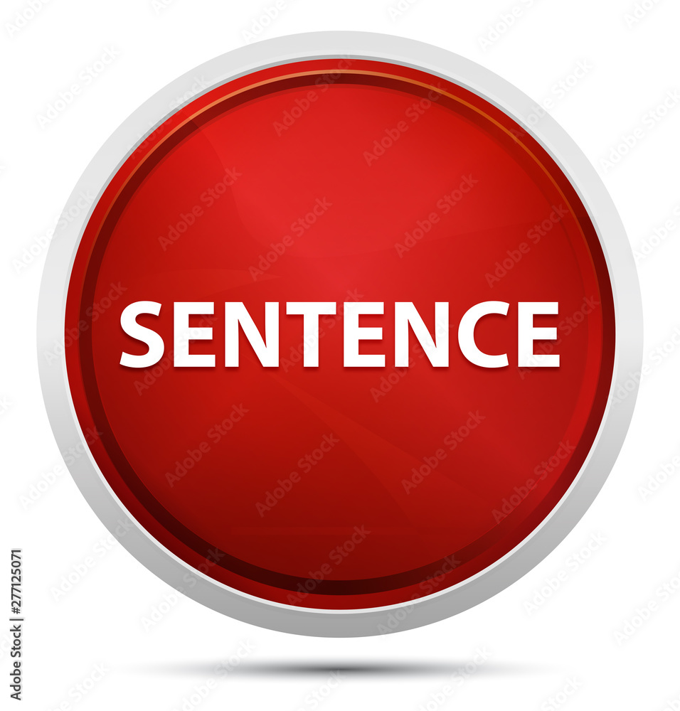 Sentence Promo Red Round Button Sentence Promo Red Round Button