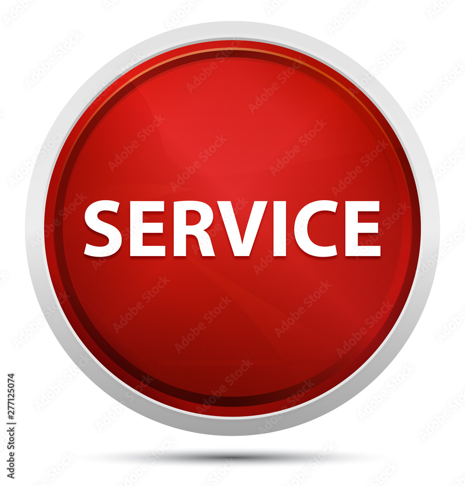 Service Promo Red Round Button Service Promo Red Round Button