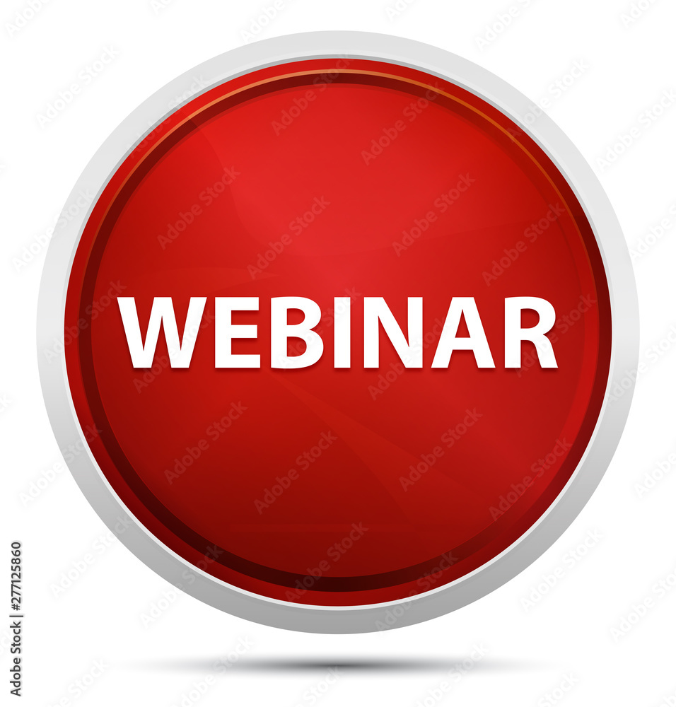 Webinar Promo Red Round Button Webinar Promo Red Round Button