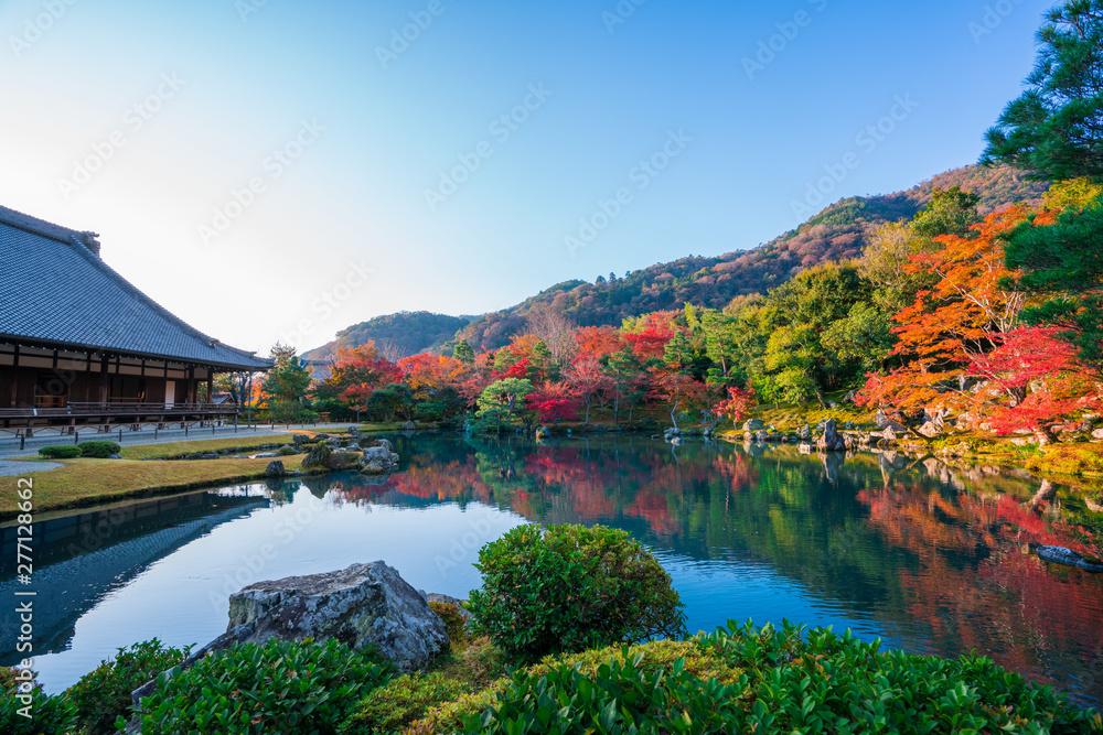 京都　天龍寺の紅葉