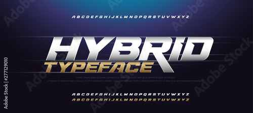 Sport Modern Italic Alphabet Gold Font. Typography 3D urban style silver and golden fonts for technology, digital, movie logo design. vector illustration