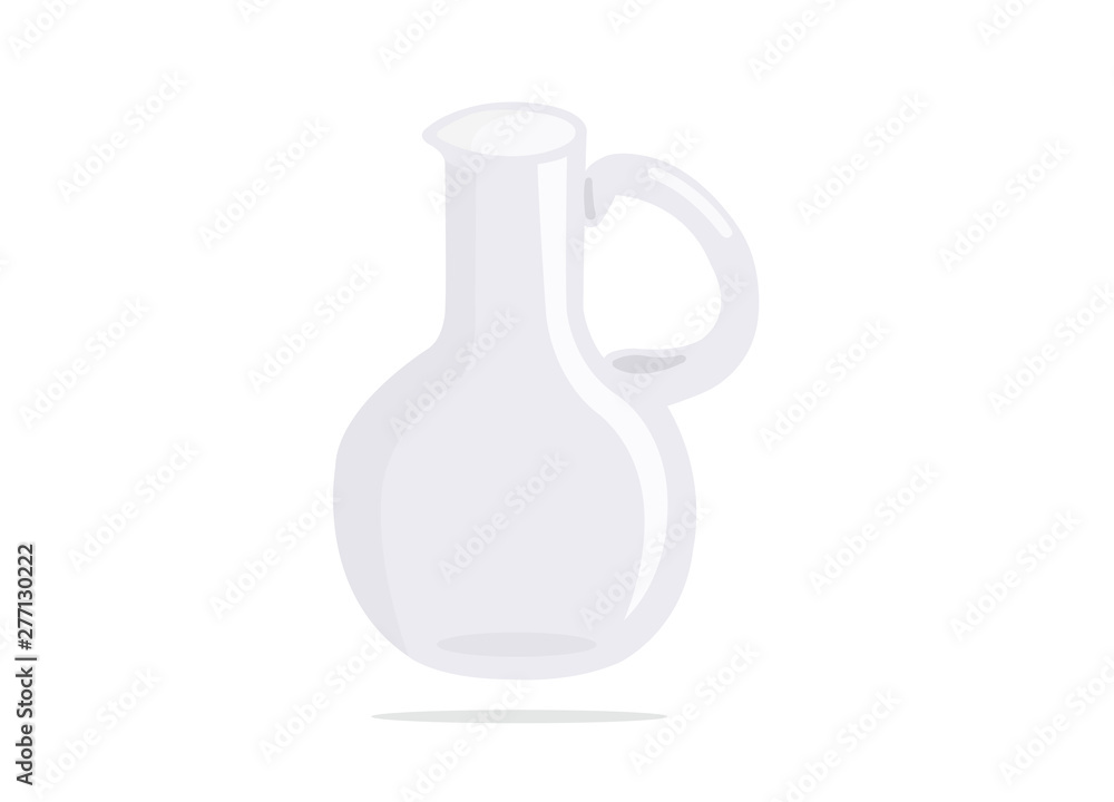 Glass pitcher isolated on white background. Glass pitcher isolated on white background.
