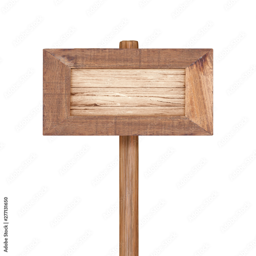 Wooden sign isolated on white. Wooden sign isolated on white.