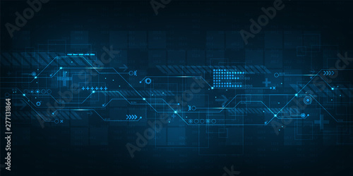 Abstract background vector about complex digital work.