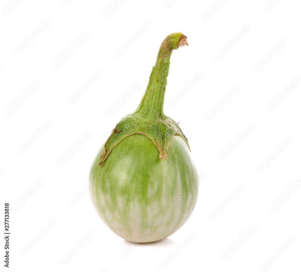 Green Eggplant isolated on white background Green Eggplant isolated on white background