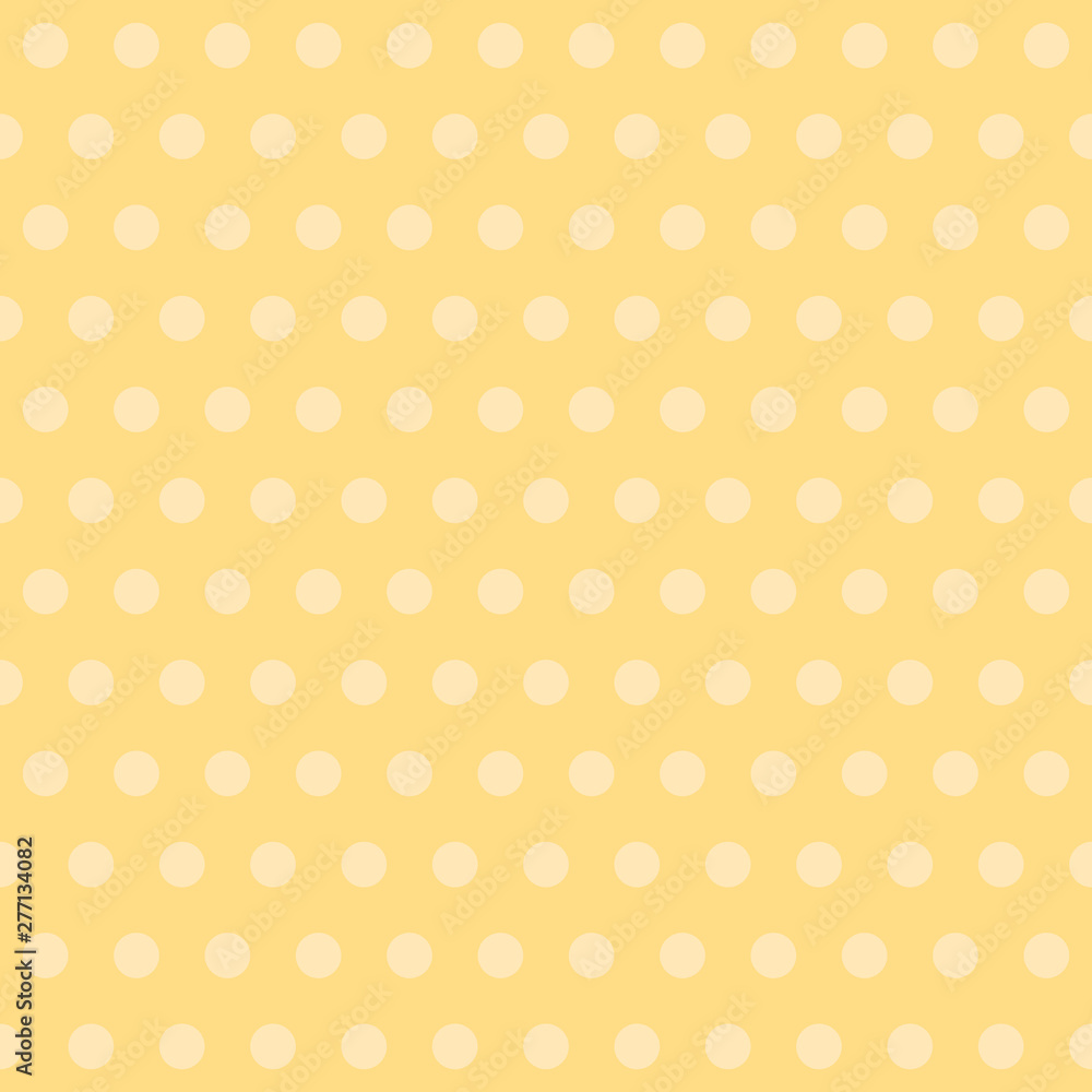 polka dot. yellow baby background. vector seamless pattern. classic simple repetitive background. textile paint. fabric swatch. wrapping paper. continuous print