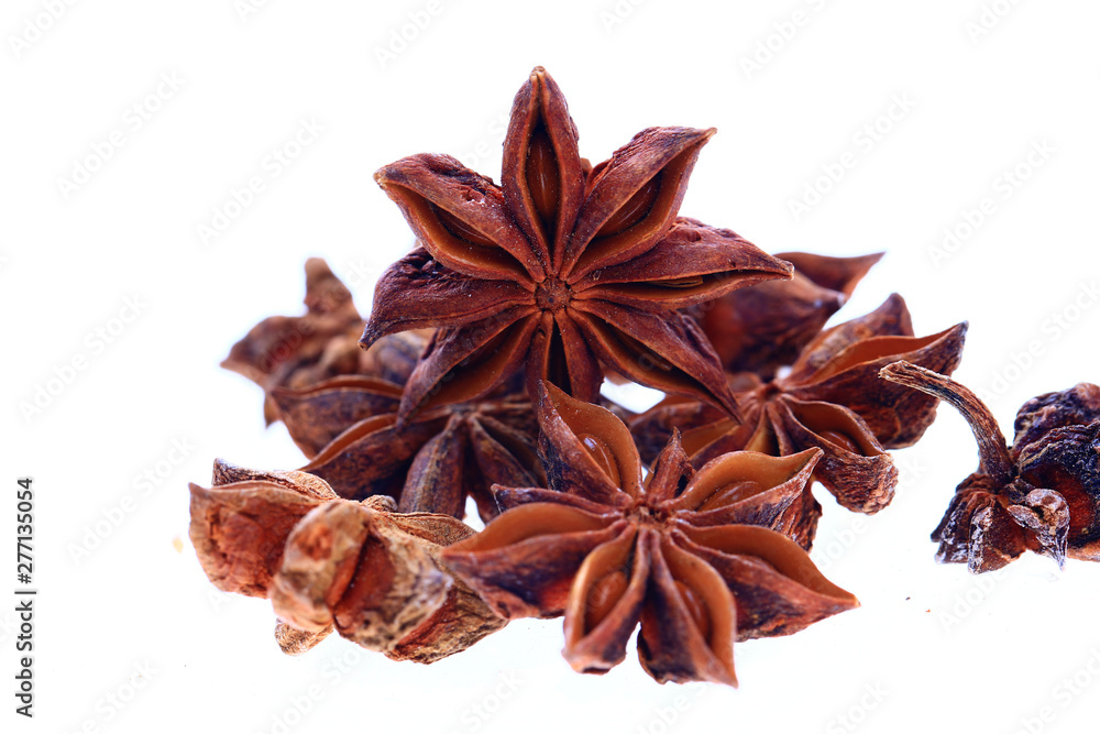 Anise isolation in the white background Anise isolation in the white background