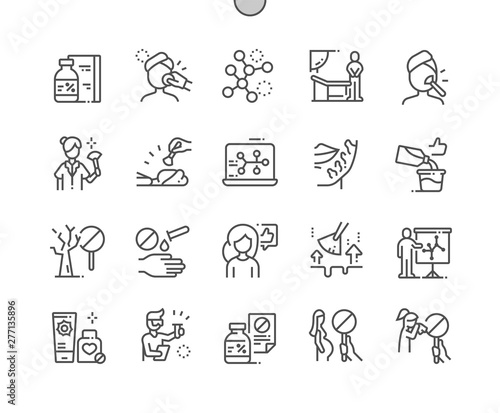 Trichloroacetic acid Well-crafted Pixel Perfect Vector Thin Line Icons 30 2x Grid for Web Graphics and Apps. Simple Minimal Pictogram