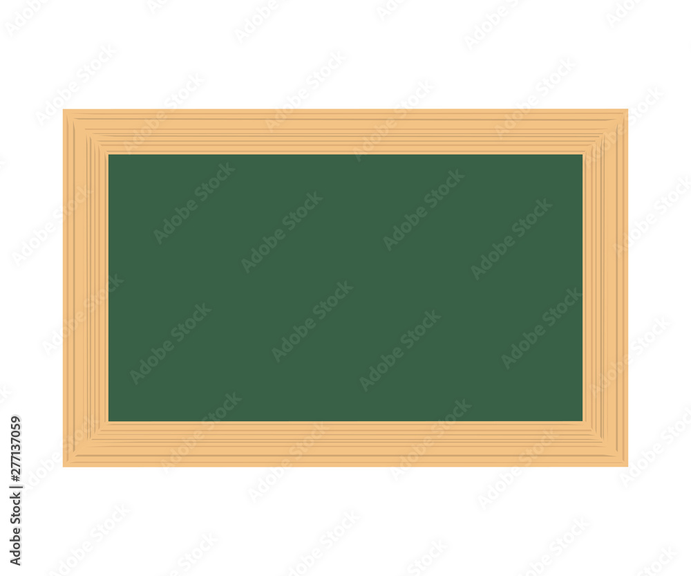Horizontal blackboard hanging isolated on white background Horizontal blackboard hanging isolated on white background