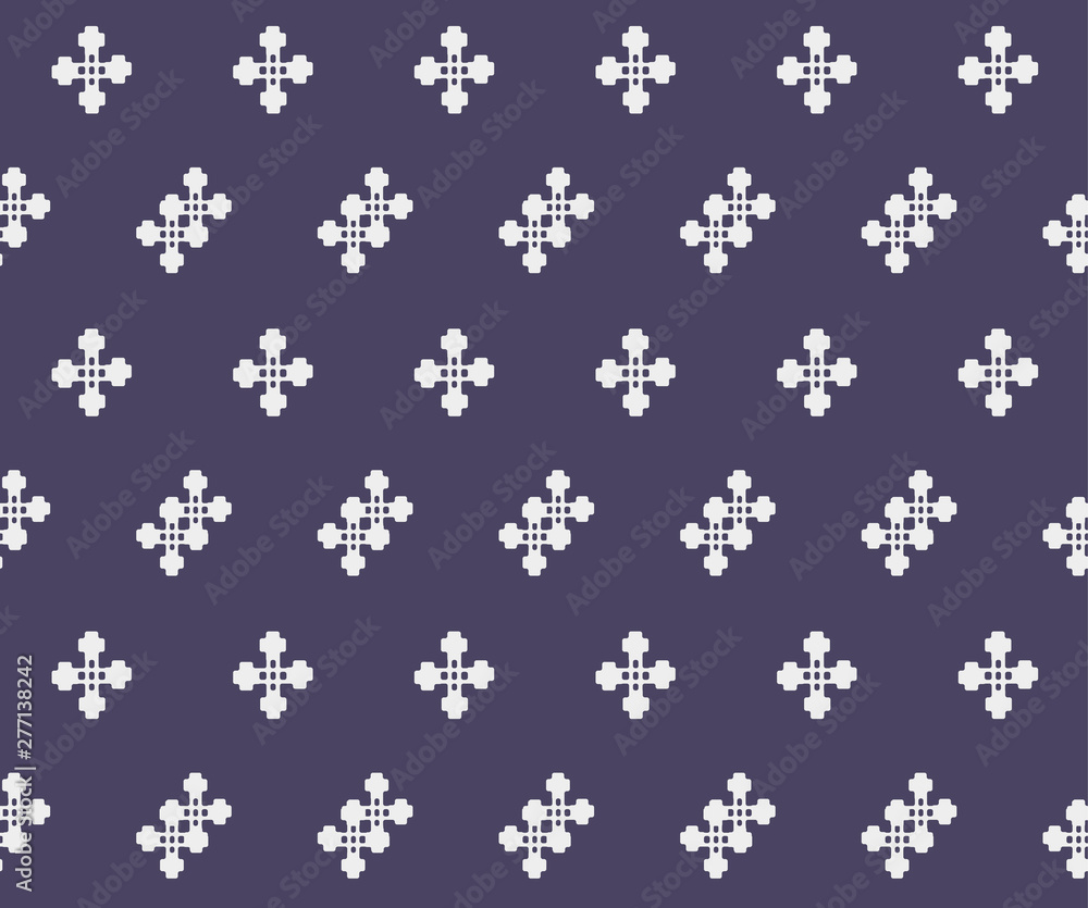 Japanese Cross Flower Seamless Pattern Japanese Cross Flower Seamless Pattern
