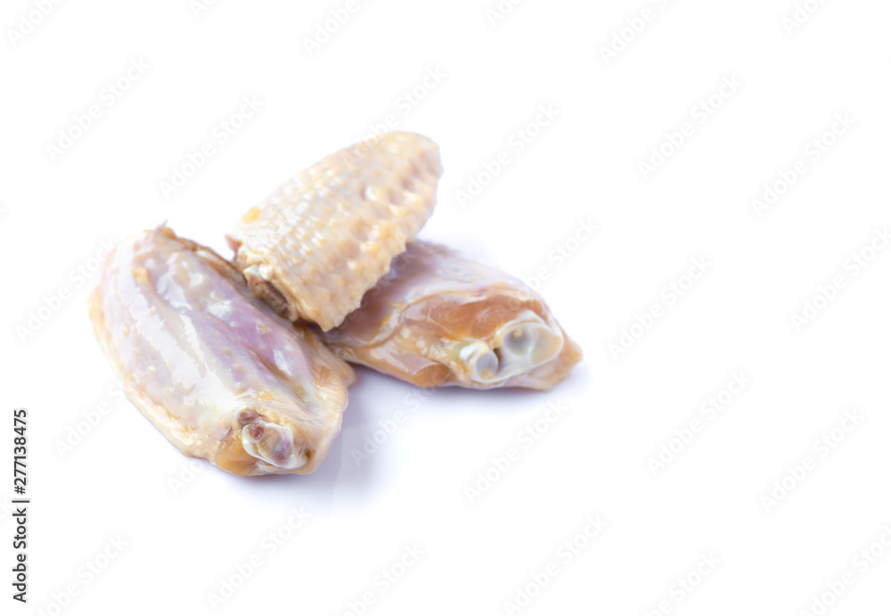 Raw chicken wings isolated on white background Raw chicken wings isolated on white background