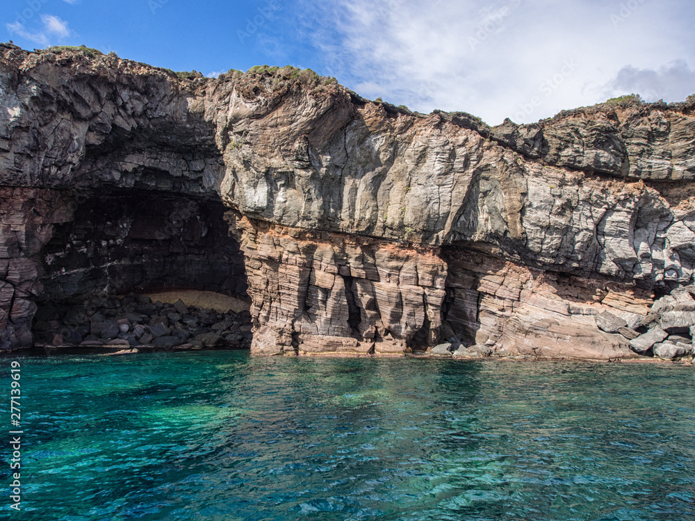 Pantelleria, Italy. coast and cliff