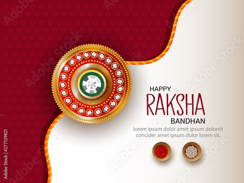 Vector abstract for Raksha Bandhan with nice illustration in a creative background