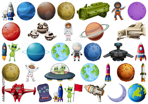 Set of space element