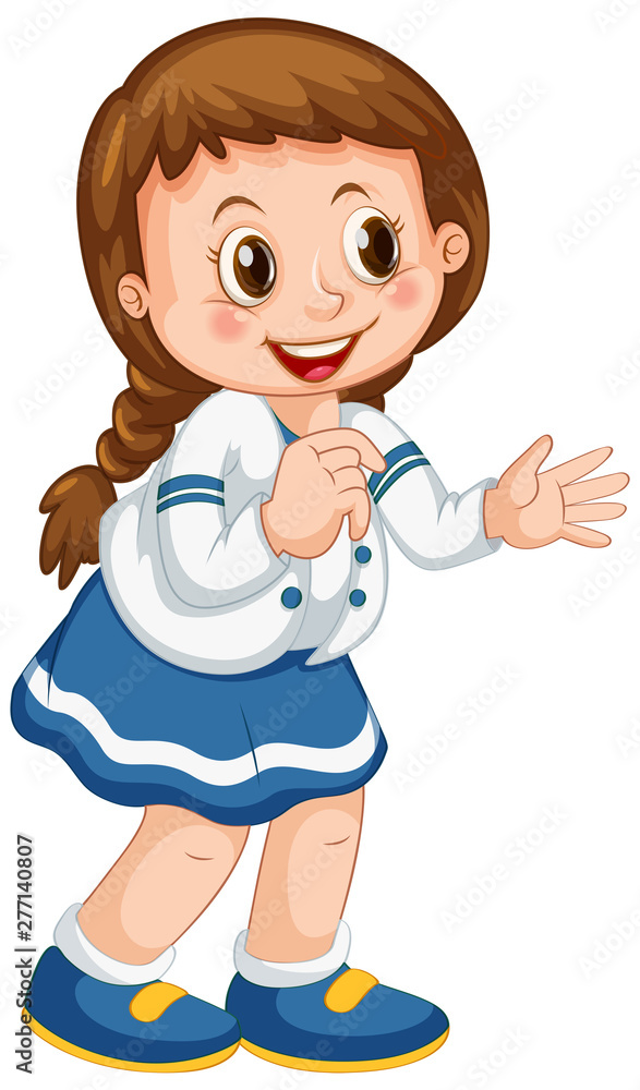 A cute girl charatcer A cute girl charatcer