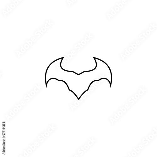 Bat logo template design vector