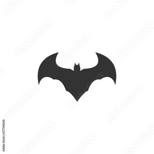 Bat logo template design vector