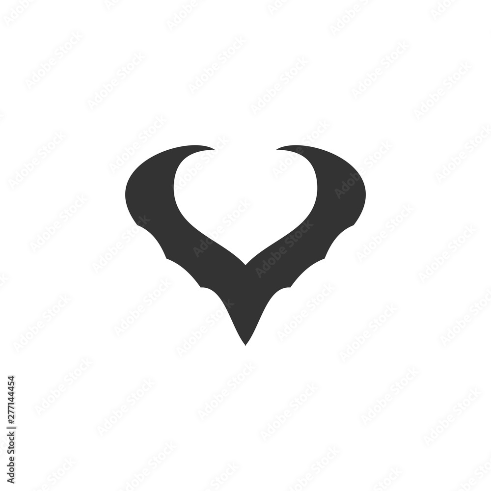 Obraz premium Bat logo template design vector