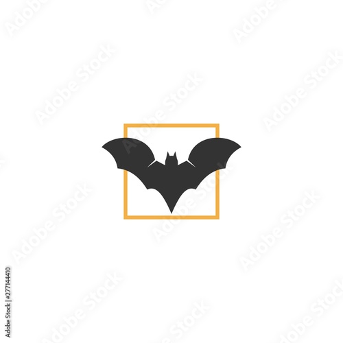 Bat logo template design vector