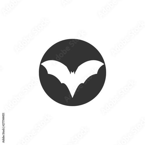 Bat logo template design vector