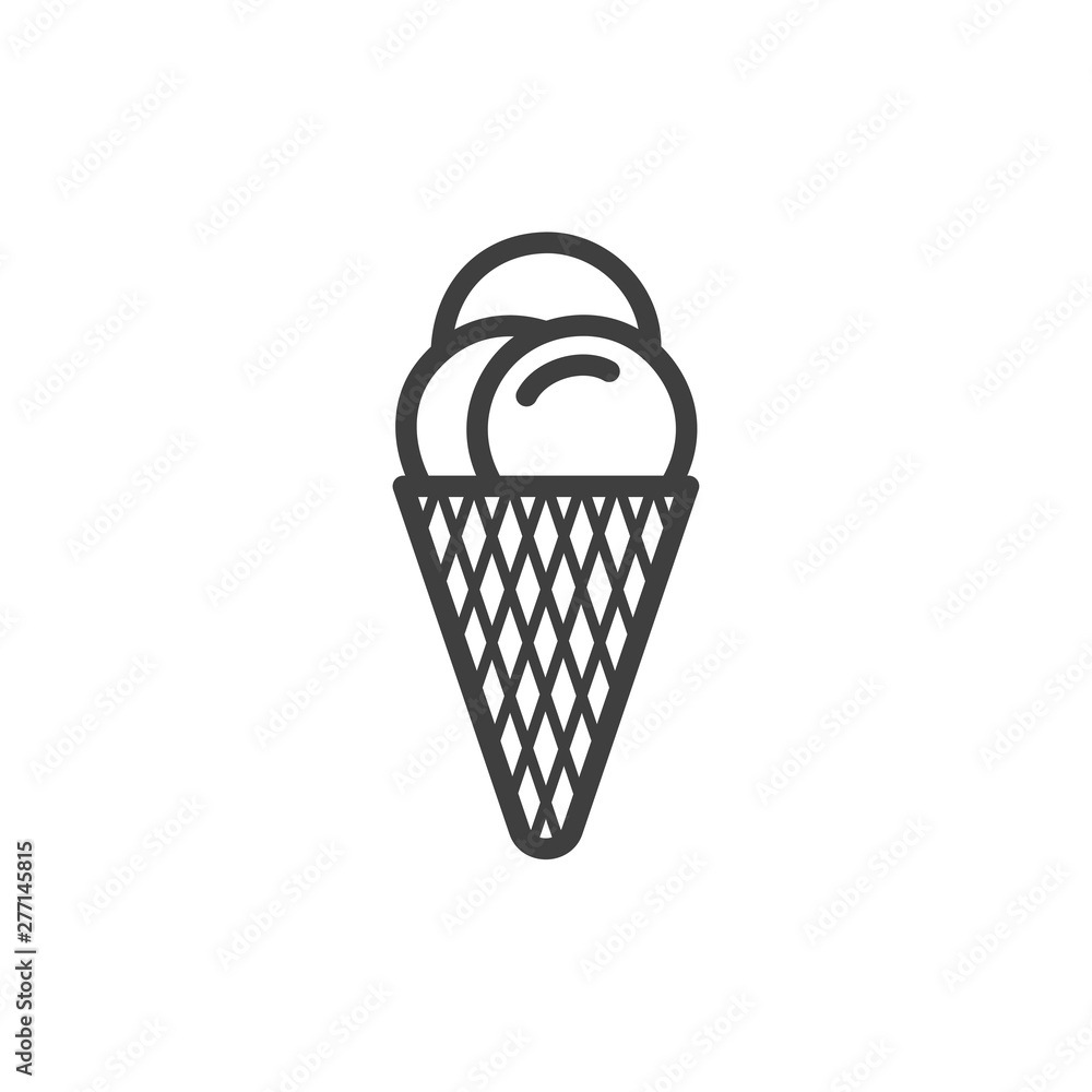 Ice Cream icon template black color editable. Ice Cream symbol vector sign isolated on white background. Simple logo vector illustration for graphic and web design. Ice Cream icon template black color editable. Ice Cream symbol vector sign isolated on white background. Simple logo vector illustration for graphic and web design.