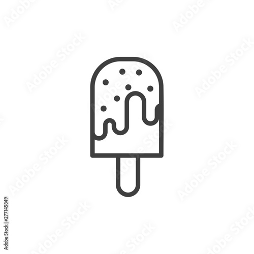 Ice Cream icon template black color editable. Ice Cream symbol vector sign isolated on white background. Simple logo vector illustration for graphic and web design.