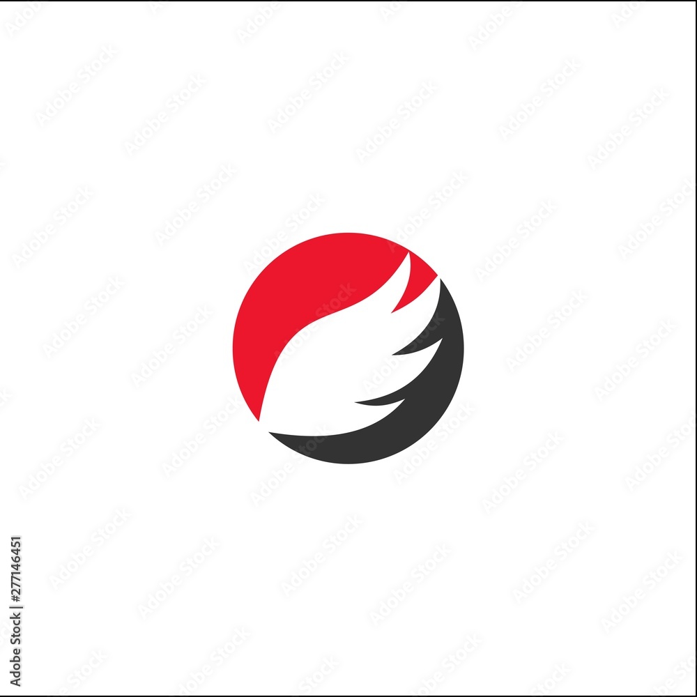 wing logo template design vector wing logo template design vector