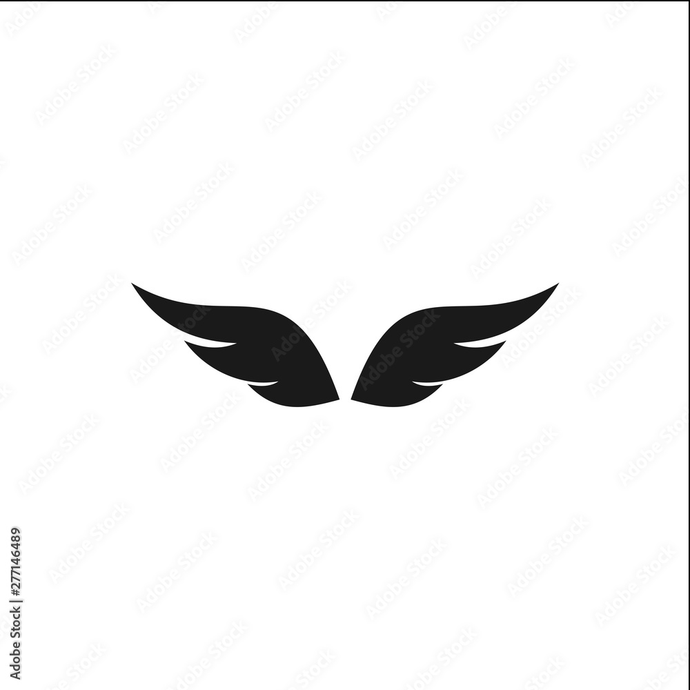 Fototapeta premium wing logo template design vector