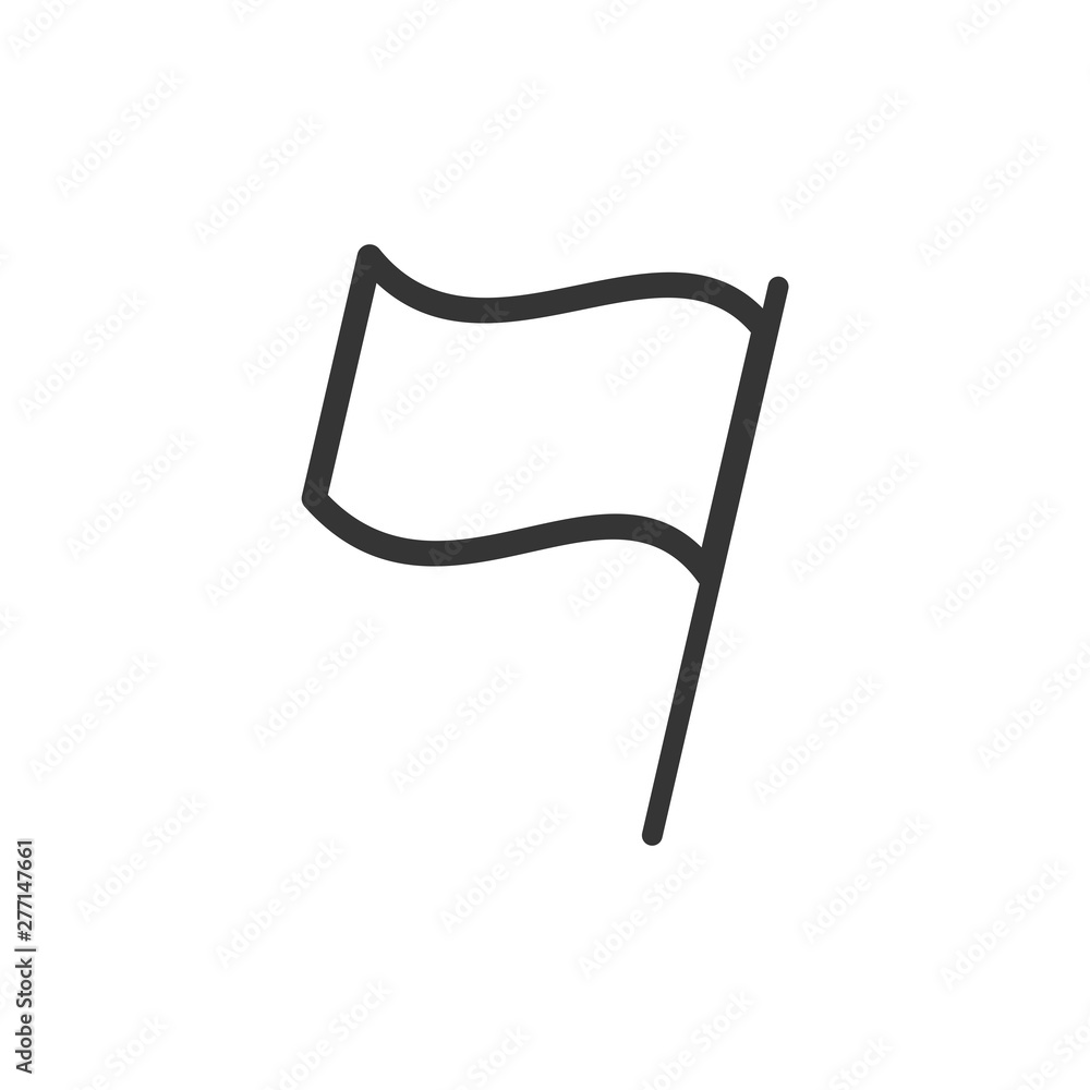 Flag icon template black color editable. Flag symbol vector sign isolated on white background. Simple logo vector illustration for graphic and web design. Flag icon template black color editable. Flag symbol vector sign isolated on white background. Simple logo vector illustration for graphic and web design.