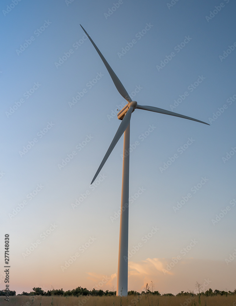 Fototapeta premium windmill on a clear sky