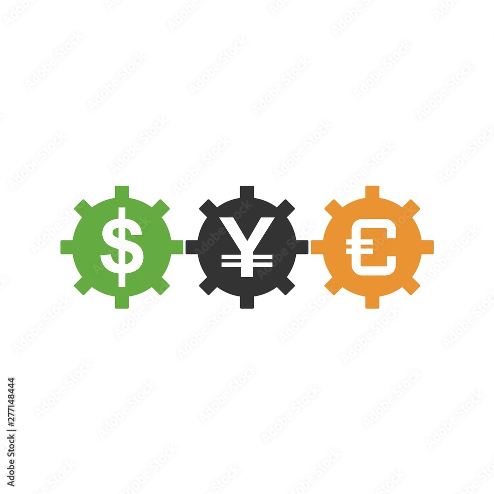 currency logo template design vector currency logo template design vector