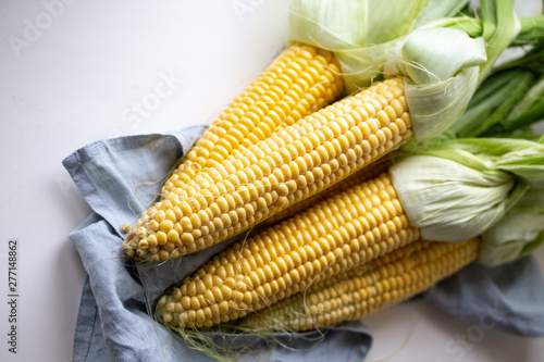 Ears of sweet corn