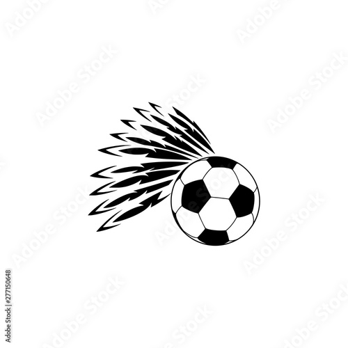 Soccer and football badge. Sport club emblems with indian chief © sljubisa