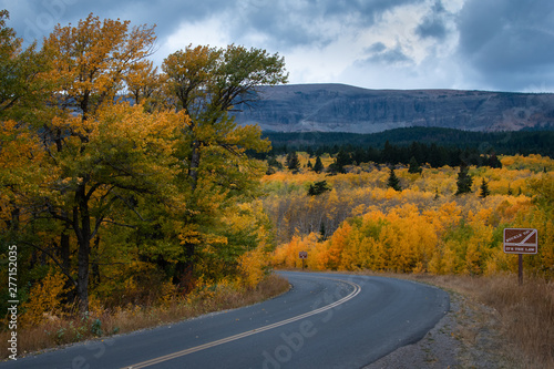 Autumn colours at Glacier National Park Montana USA