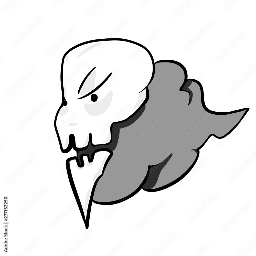 Obraz premium smoked skull