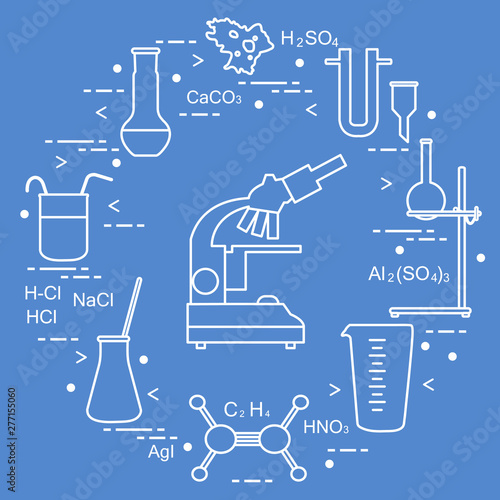 Chemistry scientific, education elements.